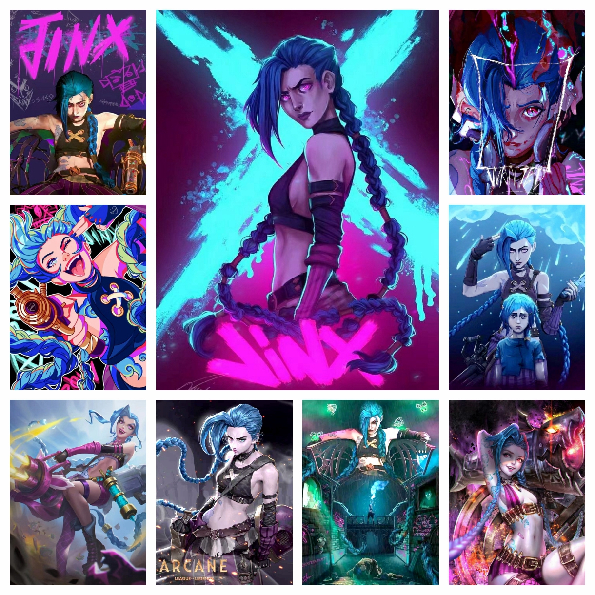 Table Tennis European Championship - Arcane Jinx Anime 5D DIY Diamond
