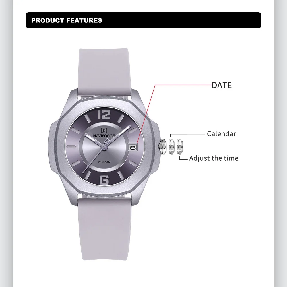 NAVIFORCE 7107 Watch for Women - Edge Tape Roll recensie en prijs