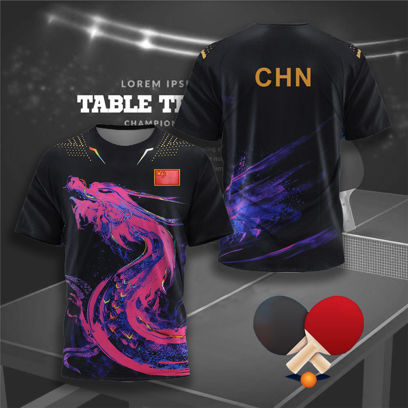 CHINA Dragon Table Tennis Grap - Xu Xin Table Tennis recensie en prijs