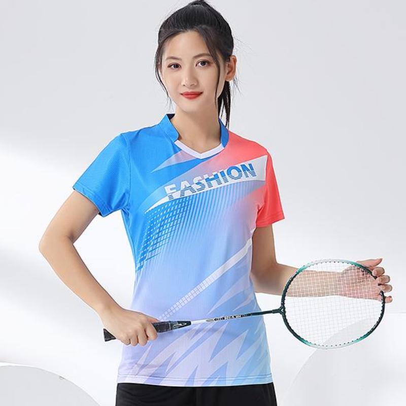 Women Badminton Shirt Print Go - Table Tennis Uniform recensie en prijs