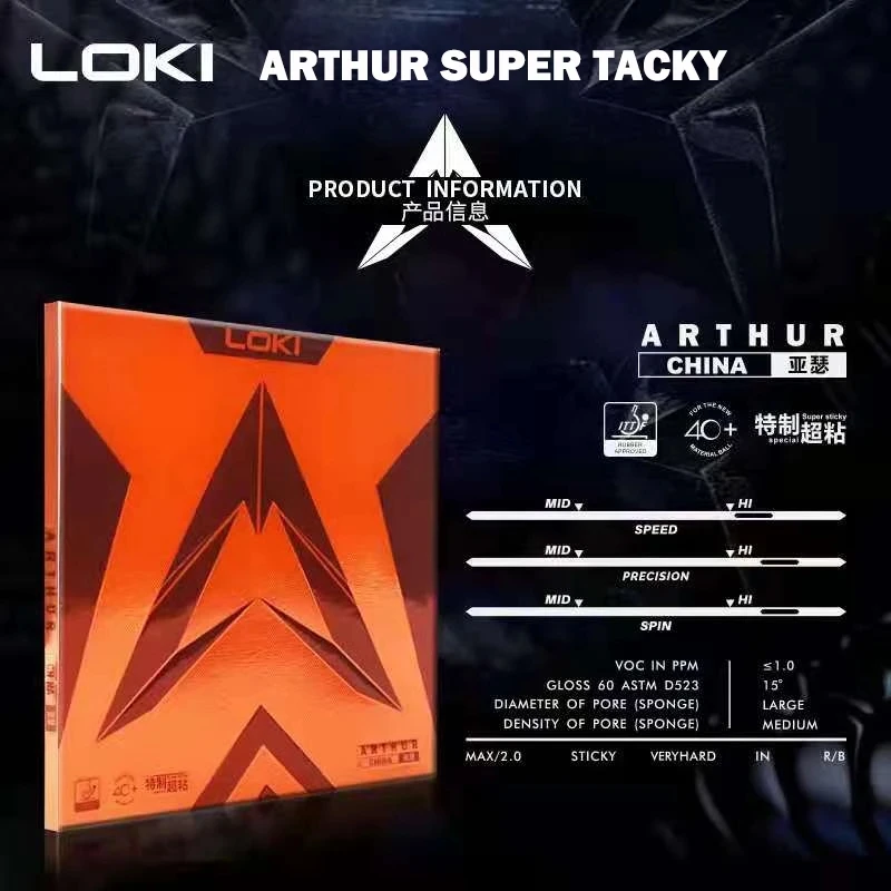 Original LOKI ARTHUR Europe/As - Xu Xin Table Tennis recensie en prijs