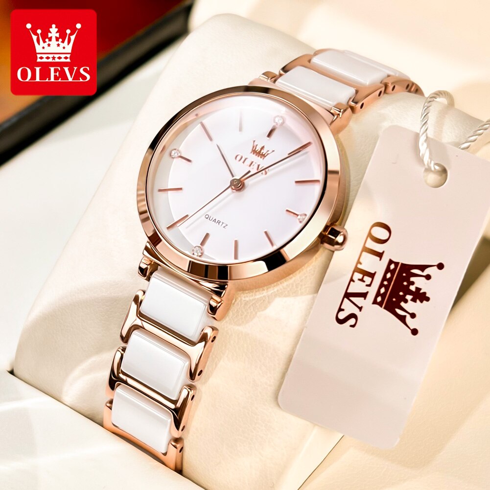OLEVS Fashion Women Watches Re - Edge Tape Roll recensie en prijs