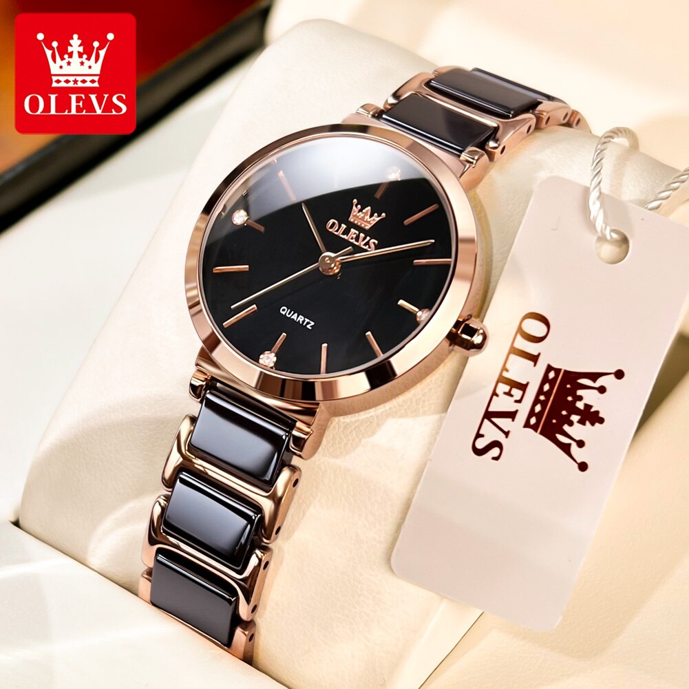 OLEVS Fashion Women Watches Re - Edge Tape Roll recensie en prijs