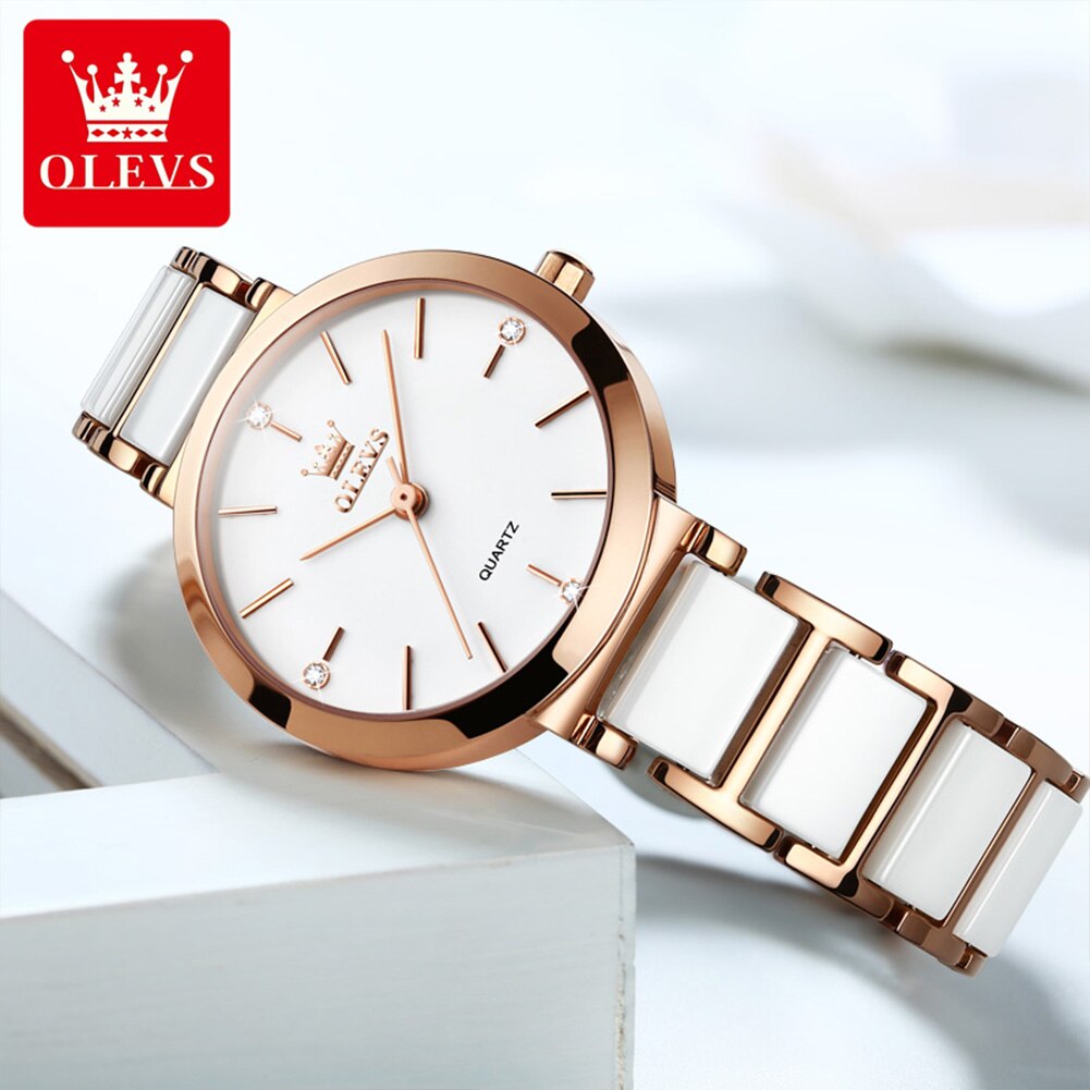 OLEVS Fashion Women Watches Re - Edge Tape Roll recensie en prijs