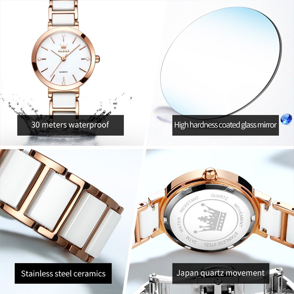 OLEVS Fashion Women Watches Re - Edge Tape Roll recensie en prijs